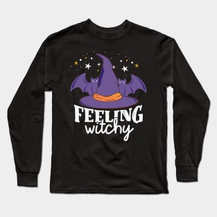 Feeling Witchy Witch Hat Long Sleeve T-Shirt